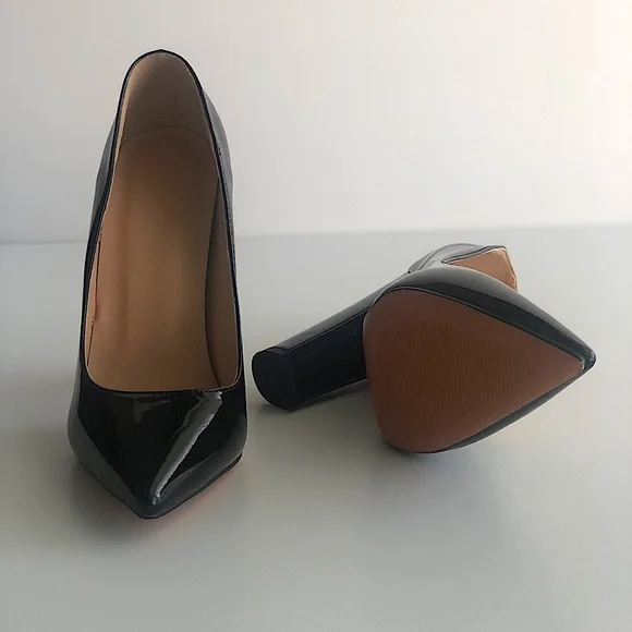 Black block high heels - Picture 8 of 9